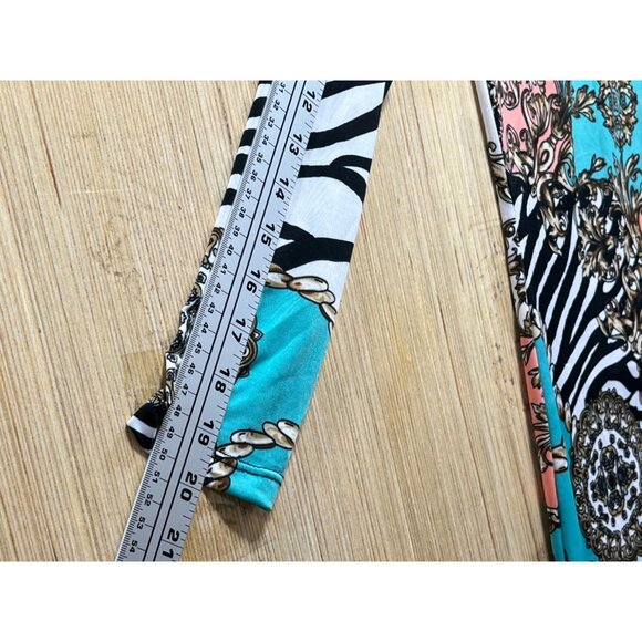 Women's Floral Print Asymmetrical Dress - Multicolor - Medium - Picture 6 of 13